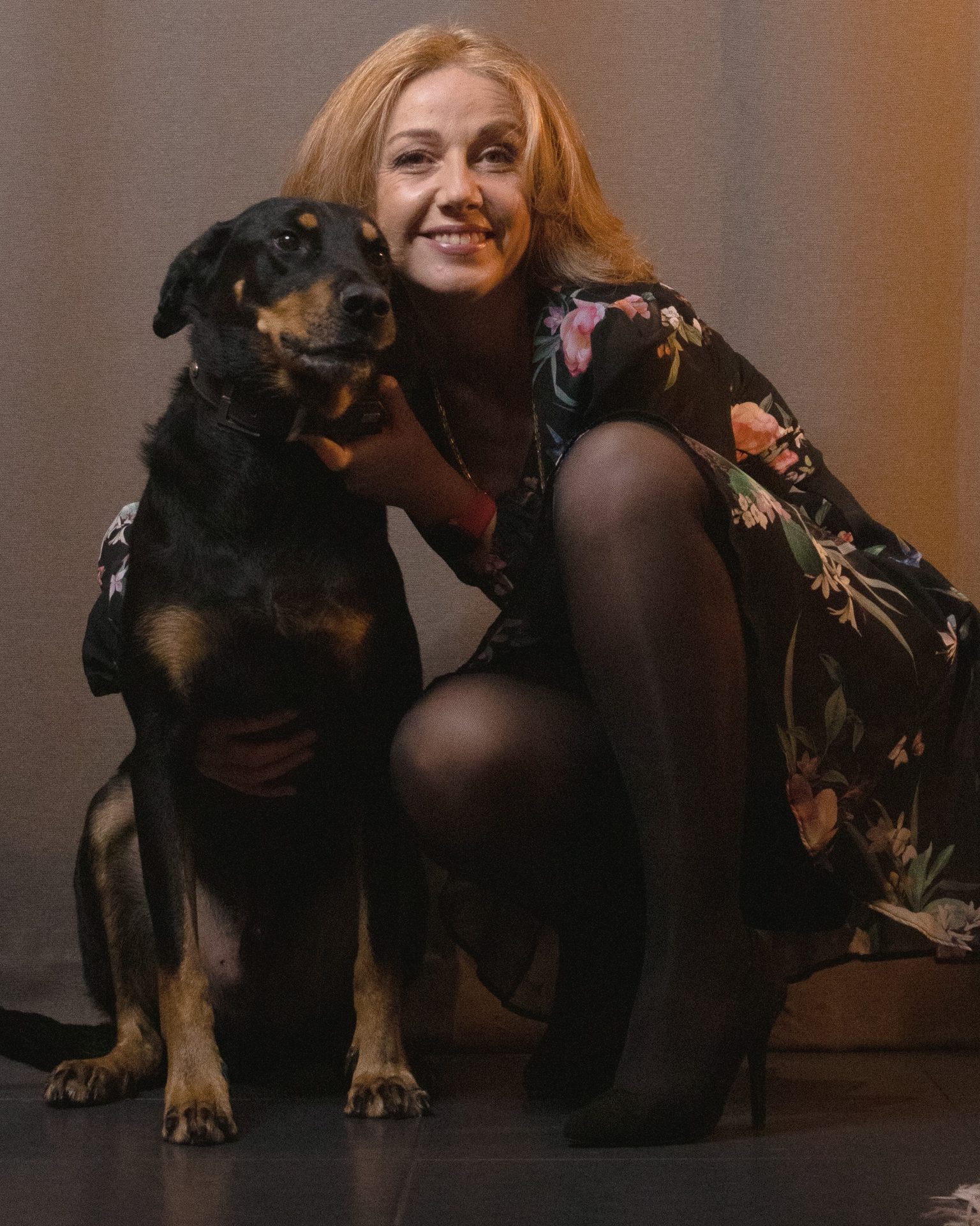 Sophie et son chien Filou, fondatrice de Corpor&eacute;am