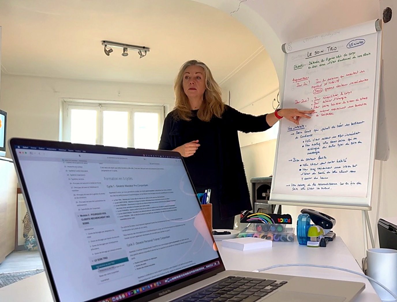 Sophie Malfait animant une formation Corpor&eacute;am